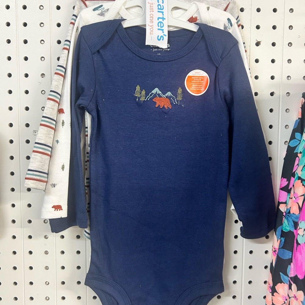 Carter's Blue and White Onesie Set